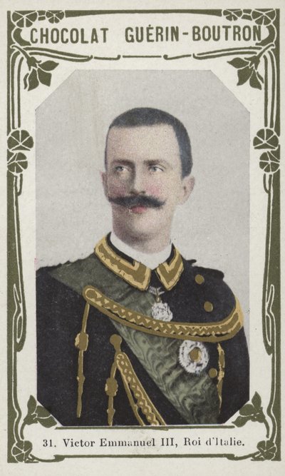 Wiktor Emanuel III, Roi dItalie (kolorowe zdjęcie) autorstwa French School