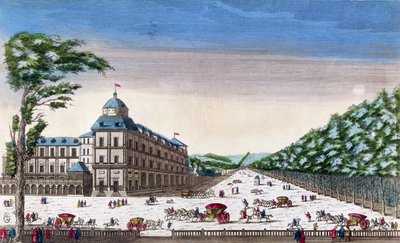 Widok na Schloss Esterhazy, Eisenstadt, Austria autorstwa French School