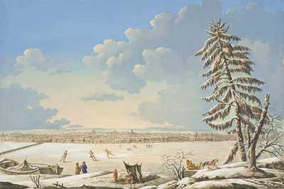 Widok Petersburga, wydana w Paryżu ok. 1850 r. (litografia ręcznie kolorowana) autorstwa French School