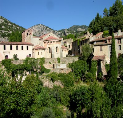 Widok kościoła opackiego, XI-XII w. autorstwa French School