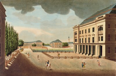 Widok Giełdy Papierów Wartościowych w Berlinie, początek XIX wieku autorstwa French School