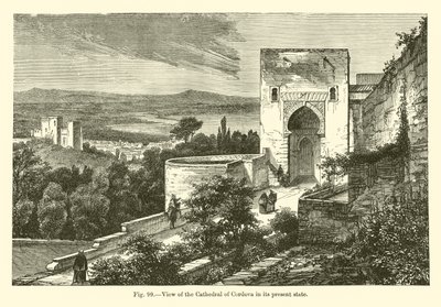 Widok katedry w Kordowie w jej obecnym stanie (rycina) autorstwa French School