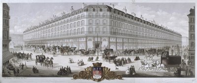 Widok na dom towarowy Magasins du Louvre, Paryż, 1866 autorstwa French School