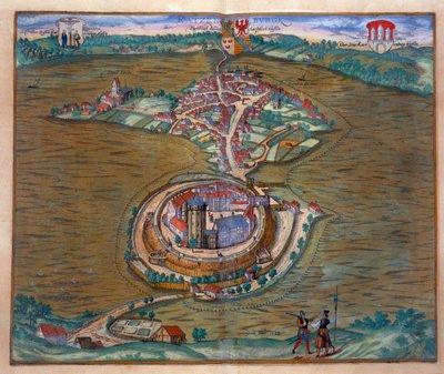 Widok na Place de Louis le Grand z jedną z sal zbudowanych z okazji ślubu Monseigneur le Dauphin (detal z 101866) (rycina kolorowa) autorstwa French School