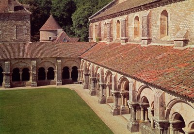 Widok na krużganek autorstwa French School