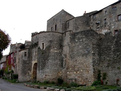 Widok ufortyfikowanej wioski autorstwa French School