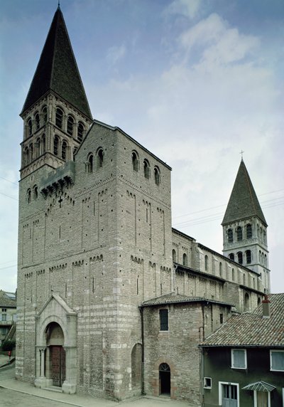 Widok elewacji zachodniej, X-XI w. autorstwa French School