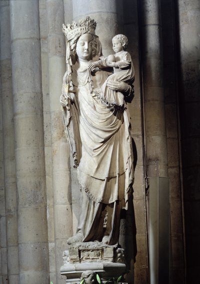 Dziewica z Dzieciątkiem, znana jako Notre-Dame de Paris autorstwa French School