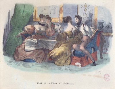 Masz to, najlepsza z republik, Karykatura Rewolucji 1848 r. autorstwa French School