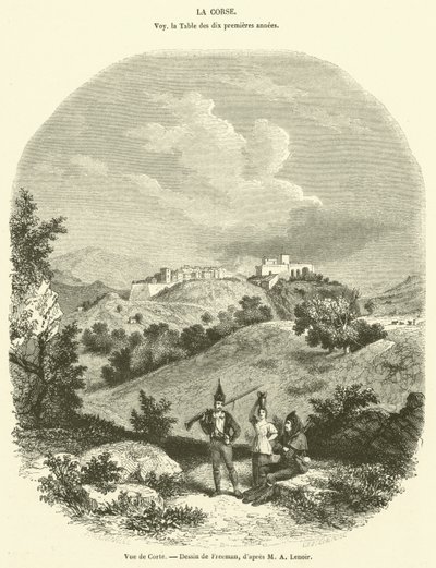 Widok Corte (grawerowanie) autorstwa French School