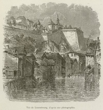 Widok Luksemburga (grafika) autorstwa French School