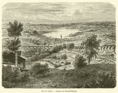 Vue de Truro (grawerowanie) autorstwa French School