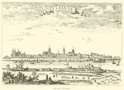 Widok zamka (grawerunek) autorstwa French School