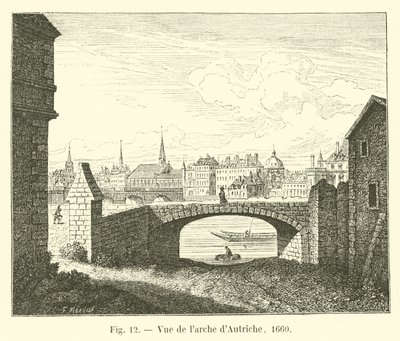 Widok Łuku Austrii, 1660 autorstwa French School