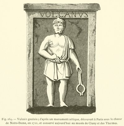 Wulkan galijski (grawerowanie) autorstwa French School