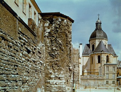 Mur Filipa Augusta (1165-1223) rue des Jardins Saint-Paul autorstwa French School