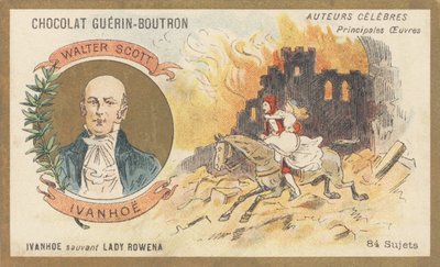 Walter Scott (1771-1832), szkocki poeta, pisarz i historyk, autor powieści „Ivanhoe” (1819) autorstwa French School
