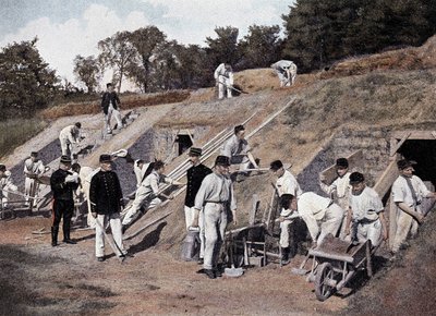 War de mines (obrona) - w „”Albumie Military”” - Genie autorstwa French School