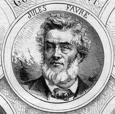 Wojna 1870 r. - Rząd Obrony Narodowej: portret Julesa Favre