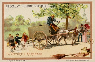Wózek wodny (chromolitho) autorstwa French School