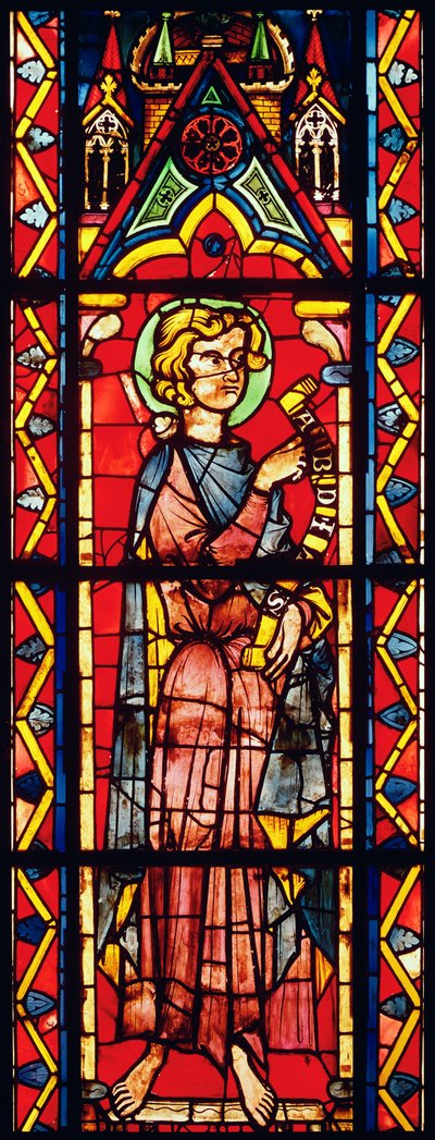 Okno przedstawiające proroka Abdiasza, ok. 1270-75 autorstwa French School