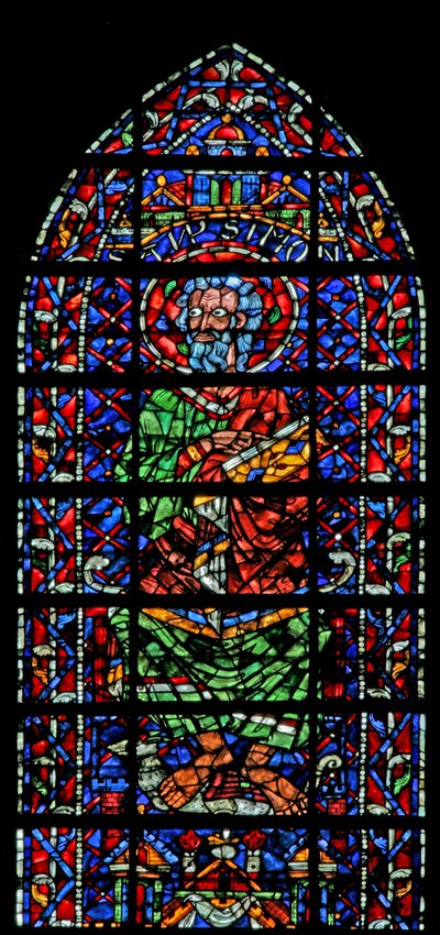 Okno w106 przedstawiające św. Szymona autorstwa French School
