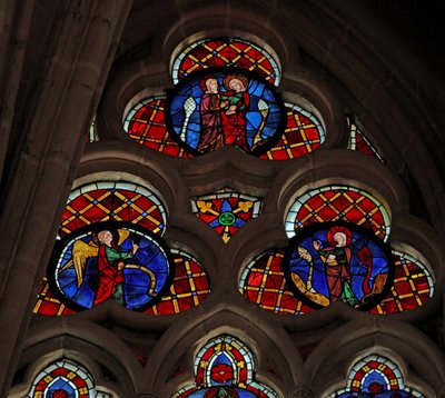 Okno w203 przedstawiające Zwiastowanie autorstwa French School