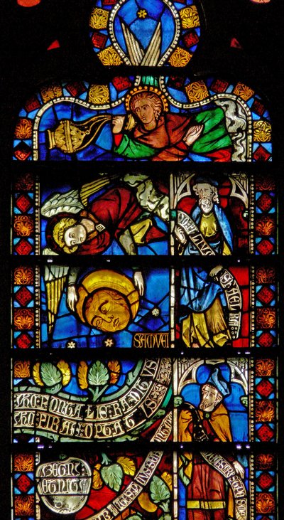 Okno w8 przedstawiające szczegóły Drzewa Życia autorstwa French School