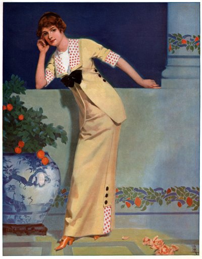 Kobieta w 2700. c.1910 (rycina) autorstwa French School