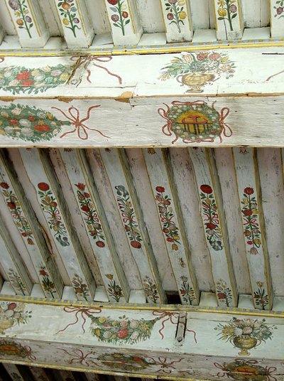 Drewniane belki, Chateau dOiron, Dolina Loary (drewno malowane) (patrz również 265494) autorstwa French School