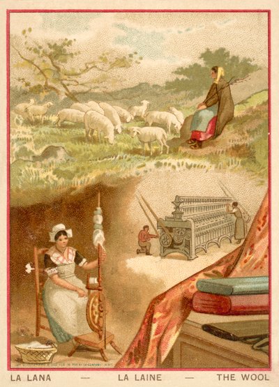 Wełna (chromolit) autorstwa French School