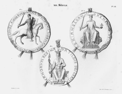 XII Siecle (rycina) autorstwa French School