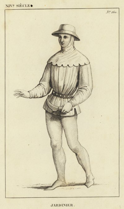 XIV w., Ogrodnik (grafika) autorstwa French School