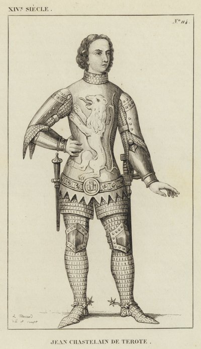 XIV wiek, Jean Chastelain de Terote (rycina) autorstwa French School