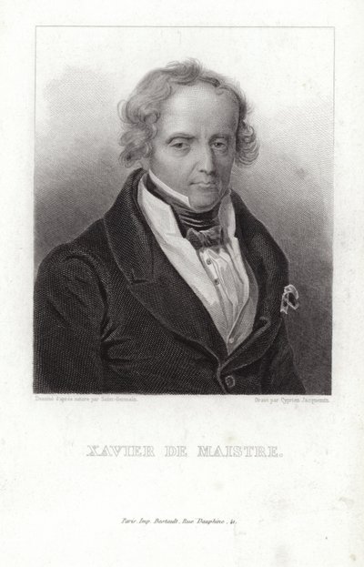 Xavier de Maistre, francuski żołnierz i pisarz autorstwa French School