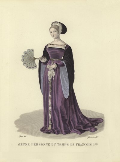 Młoda dama z czasów króla Franciszka I Francji autorstwa French School