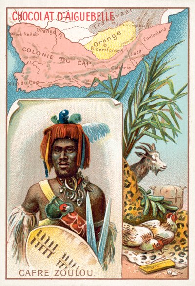 Zulus (chromolit) autorstwa French School