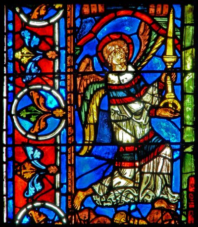 anioł ze świecą(w30a) autorstwa French School