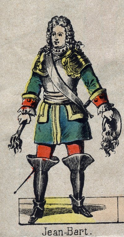 portret Jeana Barta (1650-1702), francuskiego marynarza, korsarza. Wizerunek Epinal z końca XIX wieku. autorstwa French School