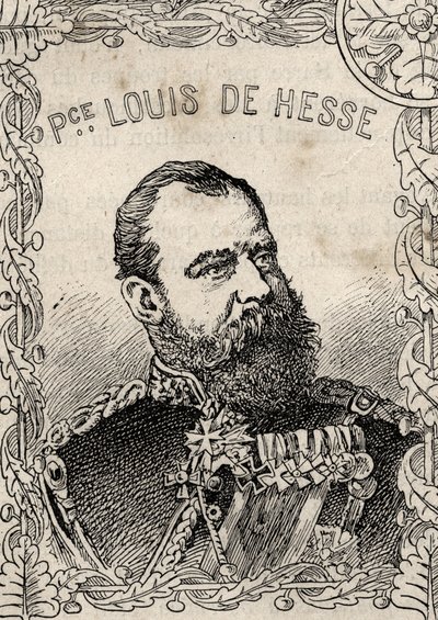 portret wielkiego księcia Hesji Ludwika IV pędzla Hessego - 1870-71 (rycina) autorstwa French School