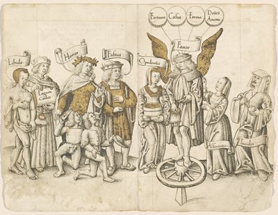 Dialog o łasce człowieka (recto) [fot. 15 odwróconych / 16 odwróconych] autorstwa French early 16th Century