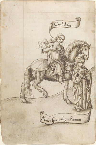 Łatwowierność Przygotowanie do pielęgnowania Matki Nadziei [fot. 18 wersów] autorstwa French early 16th Century