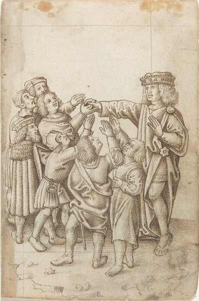 „Nie podawaj prawicy wszystkim i rozmaitym” [fot. 13 odbytu] autorstwa French early 16th Century