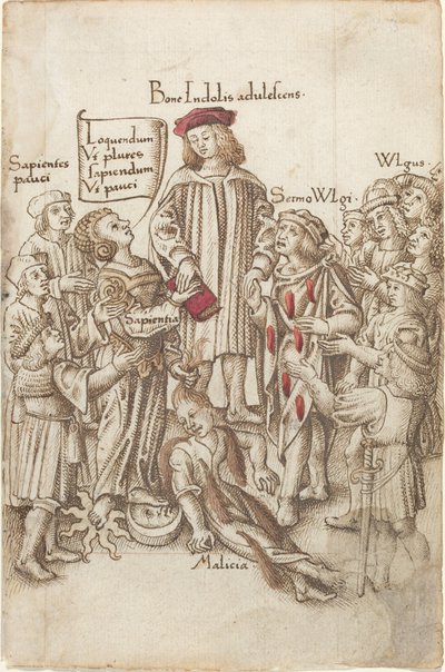 „Nie wychodź poza publiczną autostradę” [fot. 35 odbytu] autorstwa French early 16th Century