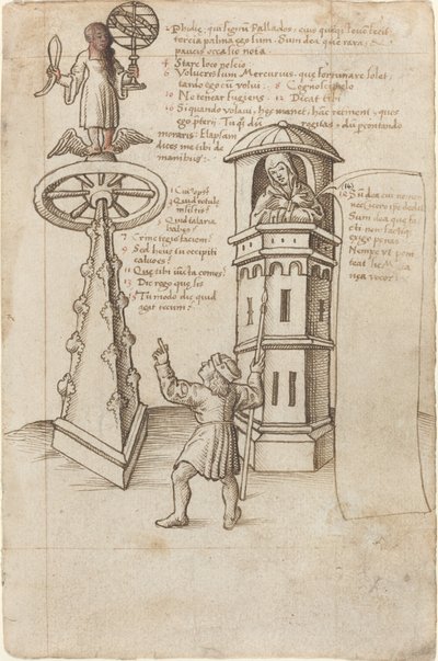Statua Okazji, Przechodzień i Wyrzuty sumienia [fot. 8r] autorstwa French early 16th Century