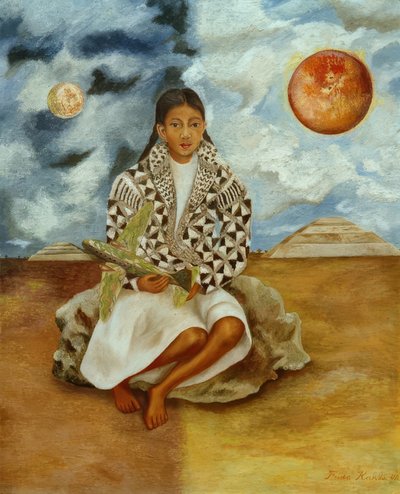 Portret Lucha Marii, dziewczyny z Tehuacan autorstwa Frida Kahlo