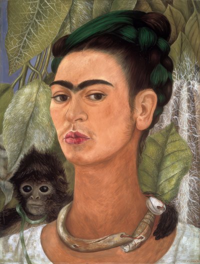 Autoportret z małpą autorstwa Frida Kahlo