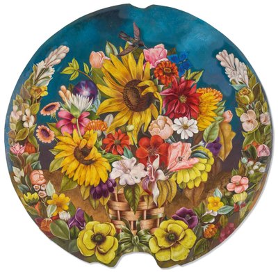 Kosz z kwiatami autorstwa Frida Kahlo
