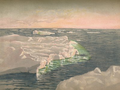 O zachodzie słońca, 22 września 1893. Szkic akwarelowy, 1893, 1897 autorstwa Fridtjof Nansen