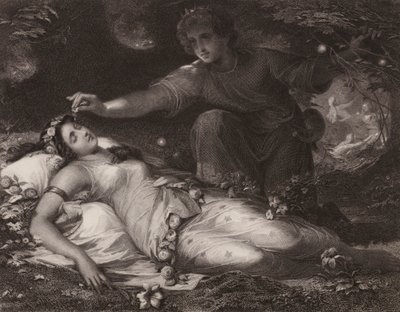 Szekspir: Sen nocy letniej (rycina) autorstwa Friedrich Schwoerer